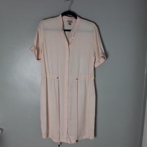 Blush pink knee-length dress